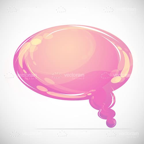 Pink Messenger Speech Bubble